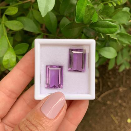 Imagem de Ametista Retangular Par 19,09ct