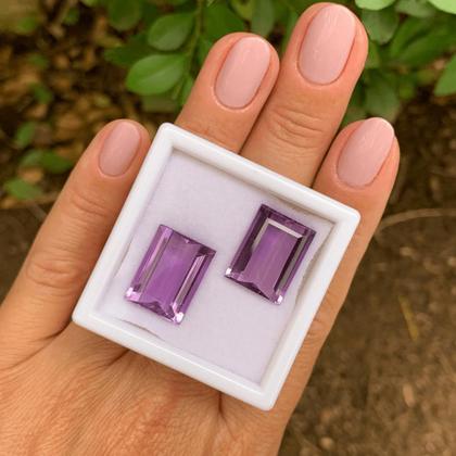 Imagem de Ametista Retangular Par 19,09ct
