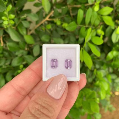 Imagem de Ametista Retangular Par 1,95ct