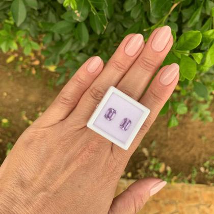 Imagem de Ametista Retangular Par 1,95ct