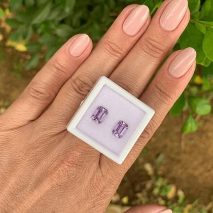 Imagem de Ametista Retangular Par 1,95ct