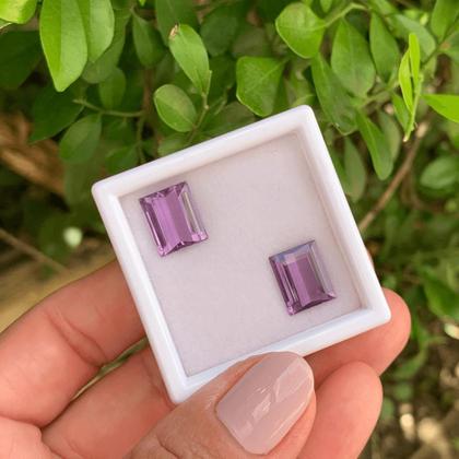 Imagem de Ametista Retangular Par 7,39ct