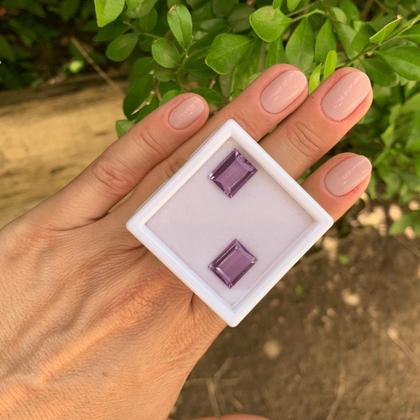 Imagem de Ametista Retangular Par 7,39ct