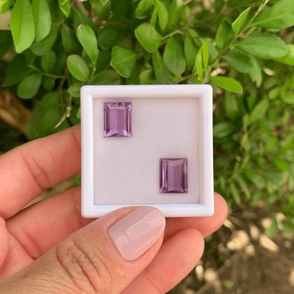Imagem de Ametista Retangular Par 7,39ct