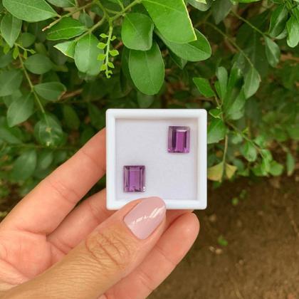 Imagem de Ametista Retangular Par 7,96ct