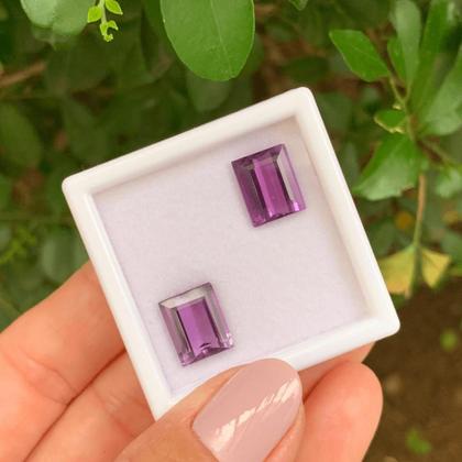 Imagem de Ametista Retangular Par 7,96ct