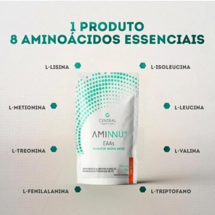 Imagem de Aminnu Eaas 10g, 30 Sachês, Essencial Aminos, Tangerina