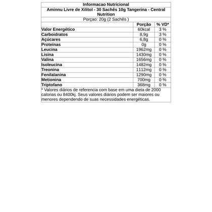 Imagem de Aminnu Livre de Xilitol - 30 Sachês 10g Tangerina - Central Nutrition