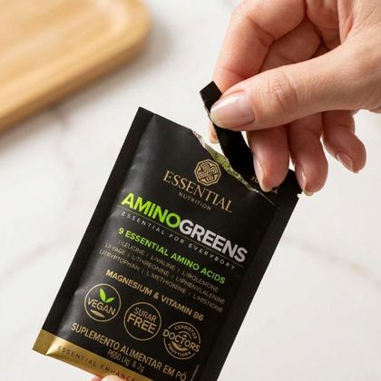 Imagem de Aminoácido Amino Greens Vegano 240g 30 sachês 8g Essential