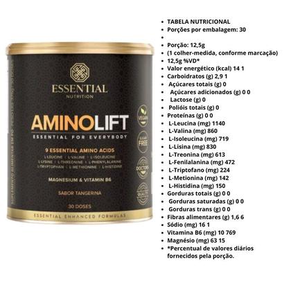 Imagem de Aminolift Tangerina - (375g / 30 Doses) - Essential Nutrition