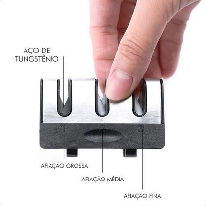 Imagem de Amolador De Facas Tesouras 3 In 1 Profissional 3 opçoes