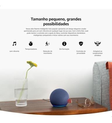 Imagem de Amon Echo Dot 5 Geração Assistente Virtual Preto