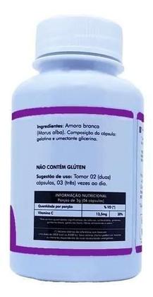 Imagem de Amora bran ca 3 frascos de 120 cápsulas 360 capsulas de 500mg