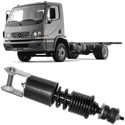 Amortecedor Cabine Accelo 715C 915C 2004 a 2013 Traseiro Com Mola