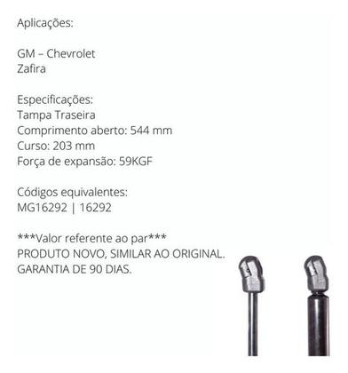 Imagem de Amortecedor do porta mala gm zafira 2001 á 2012 kit c/2 unidades