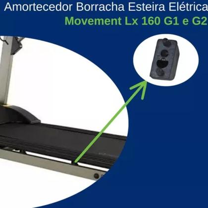 Imagem de Amortecedor Esteira Movement Lx 160 G1 E 160 G2 Kit 4 Peças