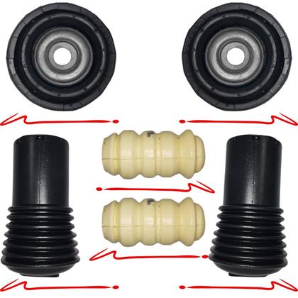 Imagem de Amortecedor Kayaba+Kit Batente Dianteiro Renault Logan 2007 A 2012