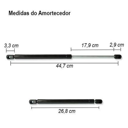 Imagem de Amortecedor Tampa Traseira Porta Malas Ford Ka Hatch 2002 à 2007 Mola Gás Cinoy YN-AMFD007