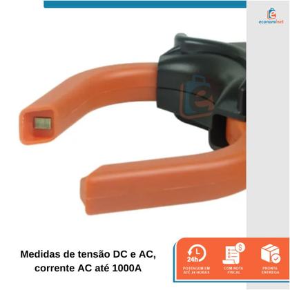 Imagem de Amperímetro com Visor Digital Modelo Alicate DT266