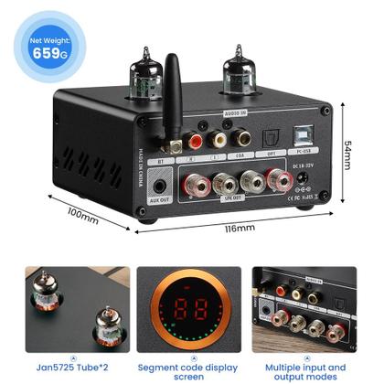 エスクアイヤーAIYIMA T9 PRO Amplificador AIYIMA T9 PRO 200W Bluetooth HiFi Classe D