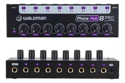 Amplificador De Fone 8 Canais Waldman Ph-8p Phonehub 8 Pro Imagem de Amplificador De Fone 8 Canais Waldman Ph-8p Phonehub 8 Pro