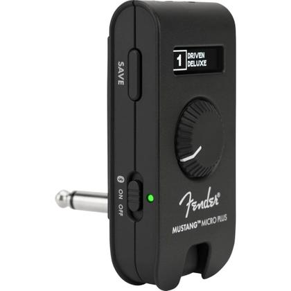 Fender Mustang Micro Plus 美品 SONYイヤホン付 Amplificador de fone de ouvido Fender Mustang Micro Plus com fones