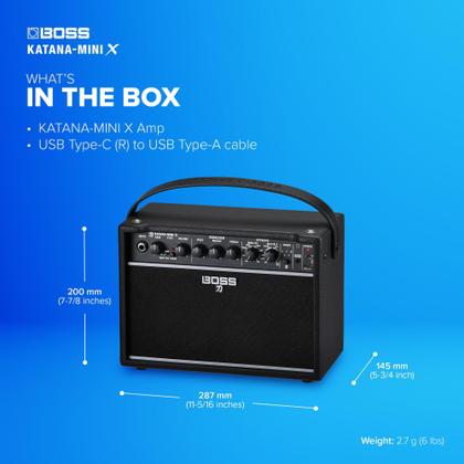 Amplificador de Guitarra Portátil BOSS Katana-Mini X - 10W