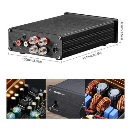 Amplificador de potência AIYIMA A07 TPA3255 300Wx2 Classe D HiFi