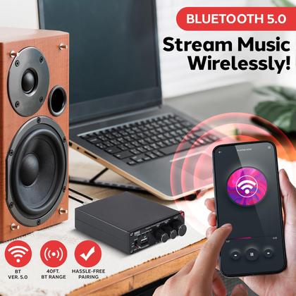 Imagem de Amplificador de potência Pyle PDA33BU 200W 2.1 CH Bluetooth 5.0