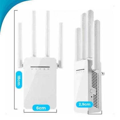 Imagem de Amplificador de Sinal Wifi 300mbps Roteador Sem Fio Ideal Para Casa e Escritório Qualidade Garantida