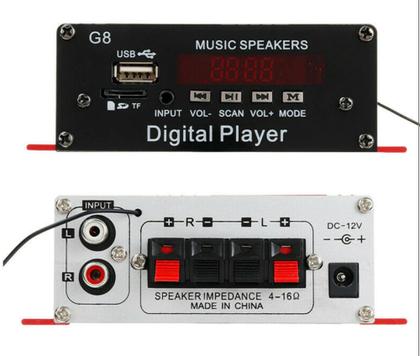 Imagem de Amplificador De Som Com Bluetooth Fm Usb 2 Canais Audio Receiver 200w