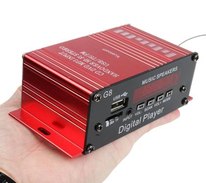 Imagem de Amplificador De Som Com Bluetooth Fm Usb 2 Canais Audio Receiver 200w