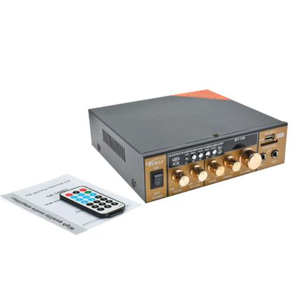 Imagem de Amplificador De Som Com Bluetooth Karaoke Fm Usb Mp3 110v Controle