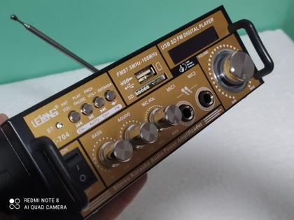 Imagem de amplificador de som, le704, com bluetooth, radio fm, usb, bivolt
