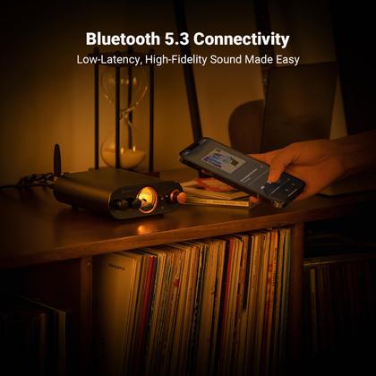 Amplificador estéreo Bluetooth Fosi Audio MC101 200W Medidor VU de