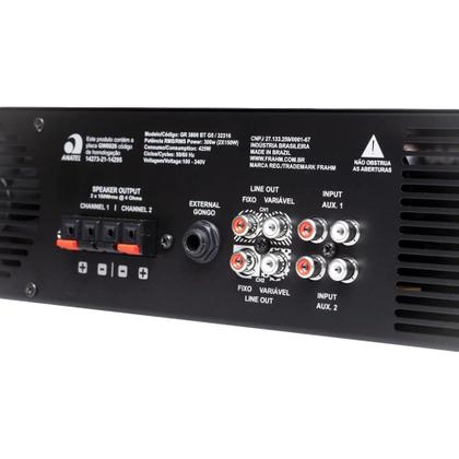 Imagem de Amplificador GR 3800 G5 Bluetooth 300W
