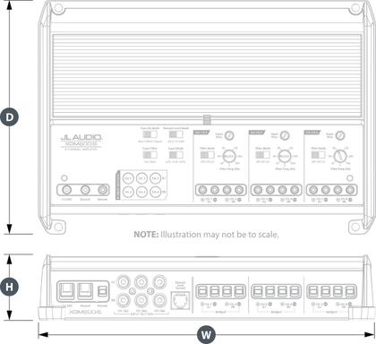 Imagem de Amplificador Marítimo e Automotivo 6 Canais JL Audio XDM600/6