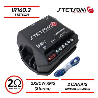 Imagem de Amplificador Modulo Stetsom IR160.2 Iron 160w Rms 2 Canais