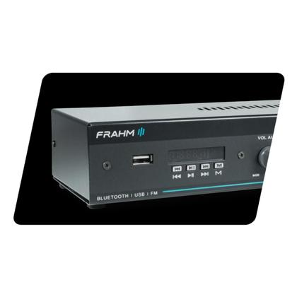 Imagem de Amplificador Para Som Ambiente Frahm Slim 800 App Bivolt Preto 30 W Bivolt