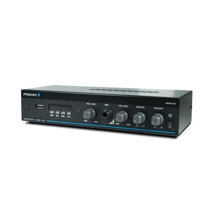 Imagem de Amplificador Para Som Ambiente Frahm Slim 800 App Bivolt Preto 30 W Bivolt
