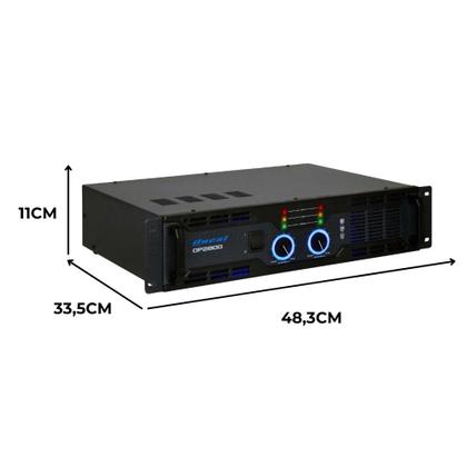 Imagem de Amplificador Potência Profissional Oneal OP 2800 500 Watts