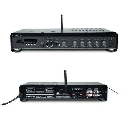 Imagem de Amplificador Som Ambiente 240W Bluetooth USB Optical 2 Canais Independentes Bivolt Frahm Slim 3700 G5