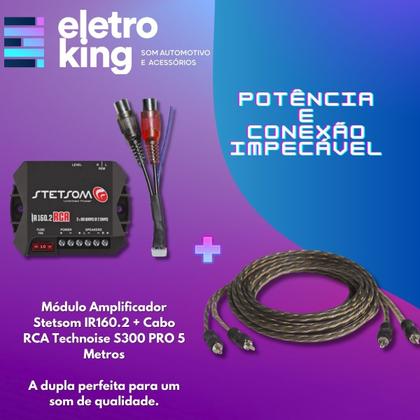 Imagem de Amplificador Stetsom Ir160.2 Cabo Rca Technoise S300 5 Metro