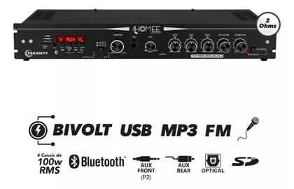 Imagem de Amplificador Ths 6000 400w Rms Receiver Residencial Taramps