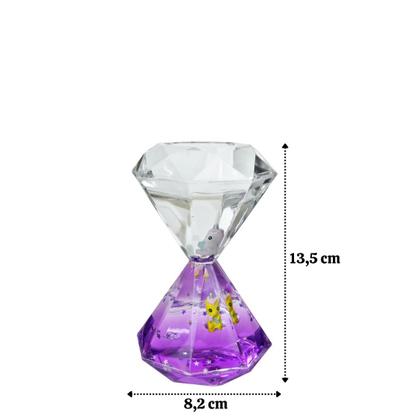 Imagem de Ampulheta de óleo liquido com temporizador diamante