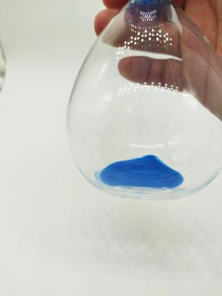Imagem de Ampulheta S/ Moldura Areia Azul 15 Min Decoração Retro Vidro