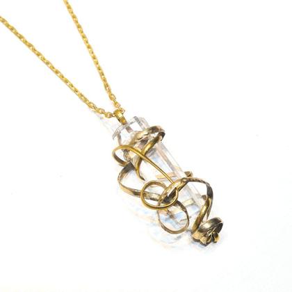 Imagem de Amuleto Alpaca e Bronze Cristal de Quartzo Lyra