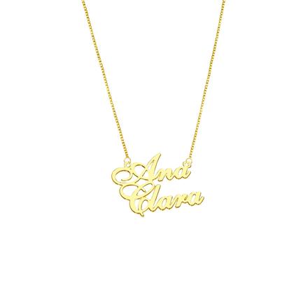Imagem de Ana clara colar de nome folheado a ouro 18k