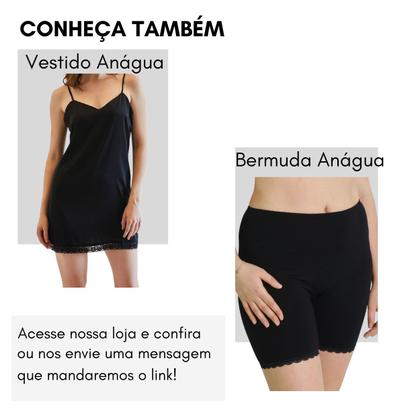 Imagem de Anágua Saia Saiote Modeladora Combinação Plus Size Feminina