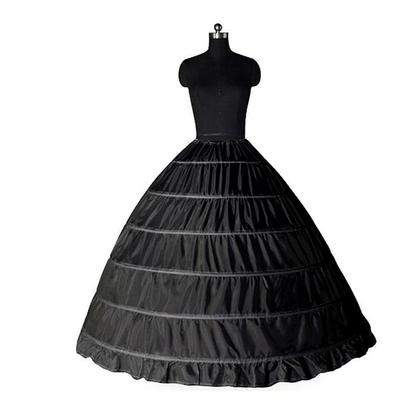 Imagem de Anágua Saiote Armação Vestido de Festa Baile 6 Aros Preto